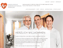 Tablet Screenshot of herzpraxis-koeln.de